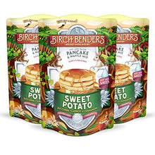Load image into Gallery viewer, Birch Benders Sweet Potato Just-Add-Water Pancake &amp; Waffle Mix, 3 Pack ( 12oz Each), 36 Oz
