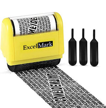 Load image into Gallery viewer, ExcelMark Rolling Identity Theft Guard Stamp (ID Theft Stamp with Refill Ink)
