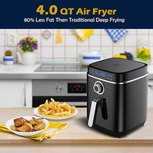 Load image into Gallery viewer, LC POWER Air Fryer,Large Electric Hot Air Fryers Oven Oilless Cooker(Recipe book),Bake Roast Reheat Deep Fryer,LED Digital Touch Screen,8 Cooking Presets,Nonstick Square Frying Pot with Preheat &amp; Shake Reminder,Auto Shut-off and Memory Function,1500W,4.0
