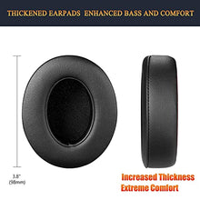 Load image into Gallery viewer, SoloWIT Replacement Ear Pads Cushions for Beats Studio 2 &amp; Studio 3 Wired &amp; Wireless Headphones, Earpads with Soft Protein Leather, Noise Isolation Memory Foam - Black
