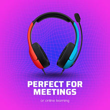 Load image into Gallery viewer, PDP Gaming LVL40 Stereo Headset with Mic for Nintendo Switch - PC, iPad, Mac, Laptop Compatible - Noise Cancelling Microphone, Lightweight, Soft Comfort On Ear Headphones - Mario Red &amp; Blue
