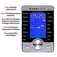 Load image into Gallery viewer, Instant Pot Ultra 3 Qt 10-in-1 Multi- Use Programmable Pressure Cooker, Slow Cooker, Rice Cooker, Yogurt Maker, Cake Maker, Egg Cooker, Sauté, Steamer, Warmer, and Sterilizer, Silver
