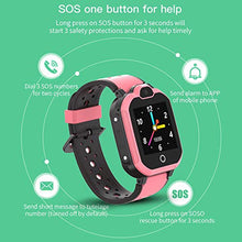 Load image into Gallery viewer, 4G GPS Kids Smartwatch Phone - Boys Girls Waterproof Watch with GPS Locator 2 Way Call Camera Voice &amp; Video Chat SOS Alarm Pedometer WiFi Wrist Watch Birthday Back to School Gifts for Students,4G Pink
