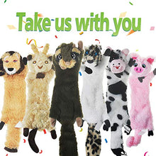 Load image into Gallery viewer, Dog Squeaky Toys No Stuffing, 6 Pack Dog Toys Crinkle Dog Toys for Small Dogs Durable Dog Chew Toys Plush Cute Animals Natural Puppy Toys for Teething Pet Toys Squeak
