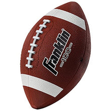 Load image into Gallery viewer, Franklin Sports Junior Football - Grip-Rite 100 - Kids Junior Size Rubber Football - Youth Football - Durable Outdoor Rubber Football - Brown/White
