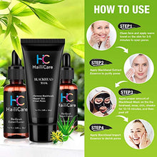 Load image into Gallery viewer, Blackhead Remover Mask with Pores Extract Shrink Essence Acne Blackhead Extractor Tool Set, AFDEAL Peel off Blackheads Masks Purifying Black Facial Masks for Face and Nose for Both Men and Women
