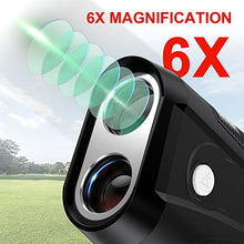 Load image into Gallery viewer, Golf Rangefinder with Slope, Profey 6X Rechargeable Laser Range Finder Golfing &amp; Hunting, 1500 Yards High-Precision Flag Locking Vibration, Slope ON/Off Tournament Legal Rangefinder, Scan, Gift Box
