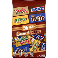 Load image into Gallery viewer, MARS Chocolate Caramel Lovers (M&amp;M's, SNICKERS, TWIX &amp; MILKY WAY) Fun Size Candy Bars Variety Mix 33.87-Ounce 55-Piece Bag
