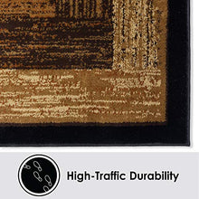 Load image into Gallery viewer, Home Dynamix Royalty Vega Area Rug, 5'2"x7'2" Rectangle, Black/Beige
