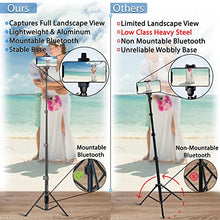 Load image into Gallery viewer, Fugetek 51" Professional Selfie Stick &amp; Tripod, Phone Holder, Removable Bluetooth Remote, Portable All in One, Heavy Duty Aluminum, Compatible with iPhone &amp; Android Devices, Non Skid Feet, Black
