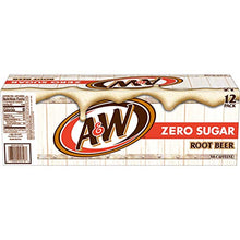 Load image into Gallery viewer, Diet A&amp;W Root Beer, 12 fl oz (pack of 12)
