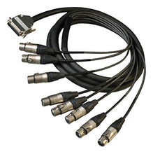 Load image into Gallery viewer, Mystarsound DB25 to 8 XLR Females Balanced Pro Series Audio Snake, 5' L
