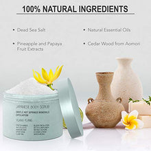 Load image into Gallery viewer, Onsen Secret Exfoliating Body Scrub, Dead Sea Salt with Natural Japanese Hot Spring Minerals, Coconut Oil, Jojoba Oil, Japanese Body Scrub for Women, (Ylang-Ylang)

