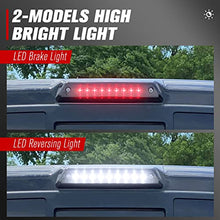 Load image into Gallery viewer, FIERYRED Third Brake Light/Reverse Light Smoked Compatible with 2009-2014 Ford F150 Third Brake Light ,Rear Cab Brake Light ,3rd Brake lights Power Saving IP67 Waterproof
