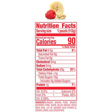 Load image into Gallery viewer, Happy Baby Organics Clearly Crafted Stage 2 Baby Food, Bananas, Raspberries &amp; Oats, 4 Ounce Pouch (Pack of 16) packaging may vary
