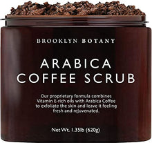 Load image into Gallery viewer, Brooklyn Botany Arabica Coffee Body Scrub - Moisturizing and Exfoliating Body, Face, Hand, Foot Scrub - Fights Stretch Marks, Fine Lines, Wrinkles - Great Gifts for Women &amp; Men - 1.35lb
