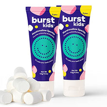 Load image into Gallery viewer, BURSTkids Marshmallow Sparkle Anticavity Fluoride Children’s Toothpaste, Safe, Effective, Gentle, Tasty Marshmallow Toothpaste for Kids Ages 3+, Vegan, SLS &amp; Gluten Free (4.0oz), 2 Pack
