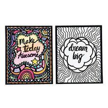 Load image into Gallery viewer, Think Positive Velvet Art Posters (Pack of 24)
