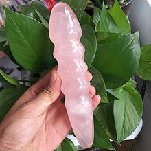 Load image into Gallery viewer, 2019 hot 18CM Natural Rose Quartz Crystal Massage Yoni Wand for Woman Health OR Gift
