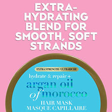 Load image into Gallery viewer, OGX Extra Strength Hydrate Repair + Argan Oil of Morocco Hair Mask Deep Moisturizing Conditioning Treatment, Citrus, 6 Ounce
