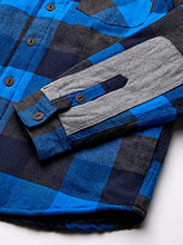 Load image into Gallery viewer, Legendary Whitetails Men's Standard Woodsman Heavyweight Quilted Shirt Jacket, Blue Graphite Plaid, Large
