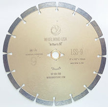 Load image into Gallery viewer, Whirlwind USA LSS 9 inch Dry or Wet Cutting General Purpose Power Saw Segmented Diamond Blades for Masonry Brick/Block Pavers Concrete Stone (9")
