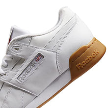 Load image into Gallery viewer, Reebok Men Workout Plus Sneaker, White/Carbon/Classic red, 11
