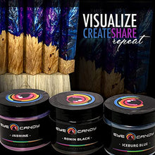 Load image into Gallery viewer, Eye Candy Mica Powder Pigment “Ronin Black” (50g) Multipurpose DIY Arts and Crafts Additive | Woodworking, Epoxy, Resin, Natural Bath Bombs, Paint, Soap, Nail Polish, Lip Balm (Ronin Black, 50G)

