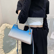Load image into Gallery viewer, Small Crossbody Bags PU Leather Clutch Desiger Summer Shoulder Hobo Satchel Purses Tote Handbags for Women, Blue&amp;Pink
