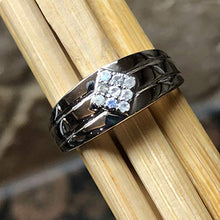 Load image into Gallery viewer, Natural Rainbow Moonstone 925 Solid Sterling Silver Men's Ring Size 8, 9, 10, 11, 12
