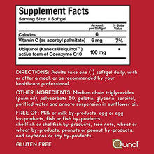 Load image into Gallery viewer, Qunol Mega Ubiquinol CoQ10 100mg, Superior Absorption, Patented Water and Fat Soluble Natural Supplement Form of Coenzyme Q10, Antioxidant for Heart Health, 120 Count (Pack of 1) Softgels
