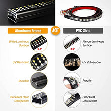 Load image into Gallery viewer, New 60'' Tailgate Light Bar, CT CAPETRONIX Triple-Row Aluminum Truck Tailgate Light Bar, Waterproof No-Drill Install Full-Featured Reverse Running Brake Turn Signal Tailgate Light.…
