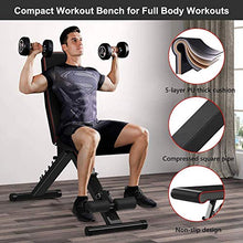 Load image into Gallery viewer, Yoleo Adjustable Weight Bench, Upgrade Version- Seat/Back/Feet Adjustable, 550 lbs Capacity, Folding Flat/Incline/Decline FID Bench, Perfect for Full Body Workouts and Home Gym

