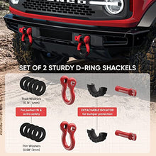 Load image into Gallery viewer, TICONN 10 Ton Winch Snatch Block+2 Pack D Ring Shackle
