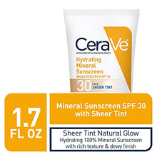 Load image into Gallery viewer, CeraVe Tinted Sunscreen with SPF 30 | Hydrating Mineral Sunscreen With Zinc Oxide &amp; Titanium Dioxide | Sheer Tint for Healthy Glow | 1.7 Fluid Ounce
