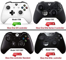 Load image into Gallery viewer, eXtremeRate Brown Luxury PU Leather Top Shell Front Housing Faceplate Replacement Parts with Side Rails Panel for Xbox One X &amp; One S Controller (Model 1708)
