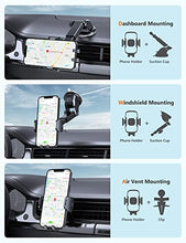 Load image into Gallery viewer, TORRAS Car Phone Holder Mount, [Heavy Duty] Cell Phone Holder for Car Dashboard Windshield Air Vent, Car Phone Mount Cell Phone Car Mount Compatible with iPhone 13 12 Pro Max Galaxy Note S21 Ultra
