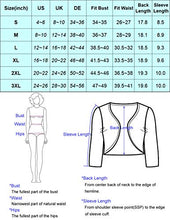 Load image into Gallery viewer, Belle Poque Women's Ruffle Bolero Shrugs Open Front Cardigan for Evening Dress (Navy,S)
