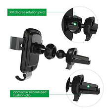 Load image into Gallery viewer, Squish Wireless Charger Car Mount Adjustable Gravity Air Vent Phone Holder for iPhone Samsung Nexus Moto OnePlus HTC Sony Nokia and Android Smartphones Qi Certified
