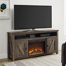 Load image into Gallery viewer, Ameriwood Home Farmington Electric Fireplace TV Console for TVs up to 60", Rustic
