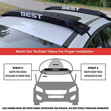 Load image into Gallery viewer, Best Marine Kayak Roof Rack Pads. 38" Universal Roof Rack Carrier for Kayaks, Canoe, SUP Paddle Board, Surfboard &amp; Luggage. XL Kayak Accessories for Car &amp; SUV Without Cross Bars. Straps Included.
