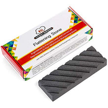 Load image into Gallery viewer, Flattening Stone - The Best Way to Re-Level Sharpening Stones or Waterstones - also known as a Whetstone Fixer, Lapping Plate, Nagura Stone, or Grinding Stone - with BONUS Leather Strop and Compound
