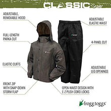 Load image into Gallery viewer, FROGG TOGGS Men's Classic All-Sport Waterproof Breathable Rain Suit , Stone Jacket/Black Pants, X-Large
