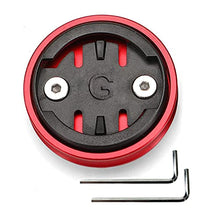 Load image into Gallery viewer, BSSOK Bike Computer Stem Top Cap Mount for Garmin Edge 1000,820,810,800,520,510,500,200 GPS Bike Computers(Red-Black)
