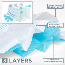 Load image into Gallery viewer, Disposable 3-Layer Protective, 3-D Perfect Fit, Soft Skin Layer Face Mask - 50 Pack

