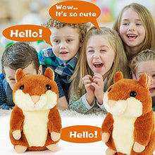 Load image into Gallery viewer, KMUYSL 2 Pack Toddler Toys for 1 2 3 Years Old Kids Talking Hamster Repeats What You Say Early Educational Toy Boys Girls Baby Animal Talking Toy Fun Gift for Children's Day Valentine's Day
