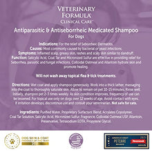 Load image into Gallery viewer, Veterinary Formula Clinical Care Antiparasitic &amp; Antiseborrheic Medicated Dog Shampoo, 16 oz – Paraben, Dye, Soap Free – Hydrating and Antifungal Shampoo for Dogs, White
