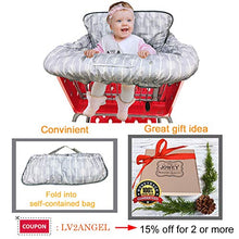Load image into Gallery viewer, Shopping Cart Cover High Chair Cover for Baby and Toddler-Waterproof-Universal fit-Reversible Baby Cart Cover for Girls and Boys
