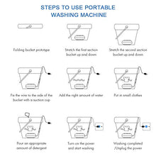 Load image into Gallery viewer, 10L Portable Mini Washing Machine, Folding Turbo Washing Compact Ultrasonic Turbine Washer Lightweight Travel Laundry Washer USB Powered Camping Apartments Dorms RV Business Trip Clothes…
