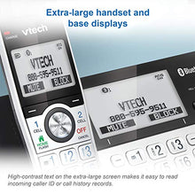 Load image into Gallery viewer, VTech IS8151-3 Super Long Range 3 Handset DECT 6.0 Cordless Phone for Home with Answering Machine, 2300 ft Range, Call Blocking, Bluetooth, Headset Jack, Power Backup, Intercom, Expandable to 12 HS
